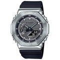 Casio G-Shock GM-2100-1ADR Silver Analog-Digital Dial Black Resin Strap Men's Watch