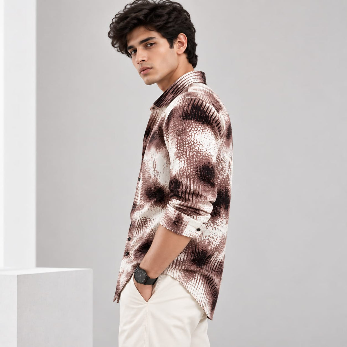 Premium Abstract Print Full Sleeve Shirt