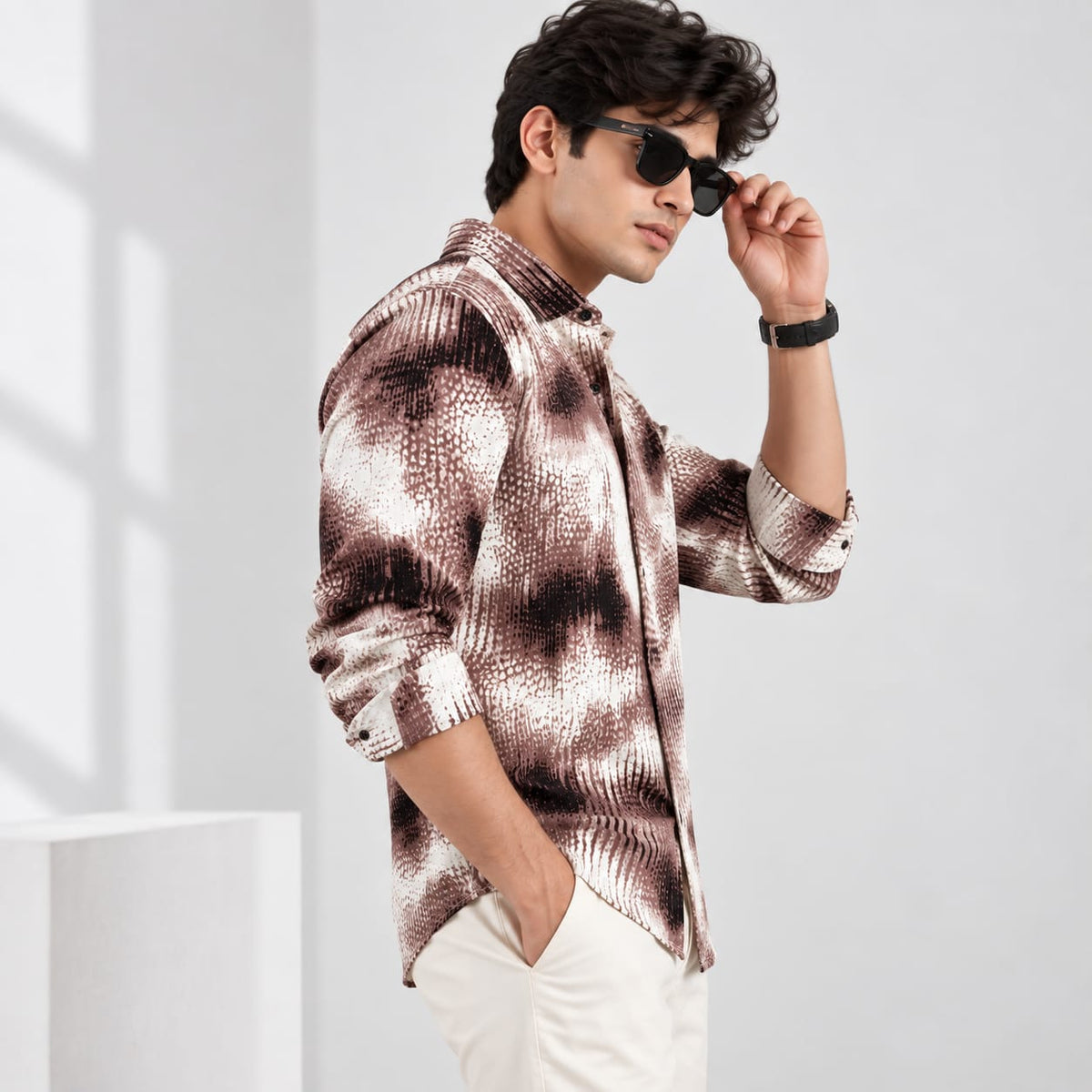 Premium Abstract Print Full Sleeve Shirt