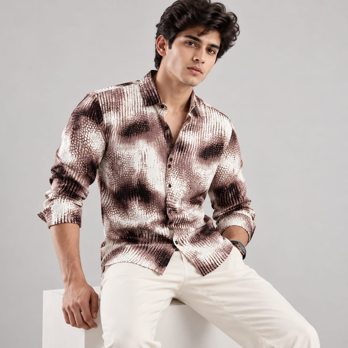 Premium Abstract Print Full Sleeve Shirt
