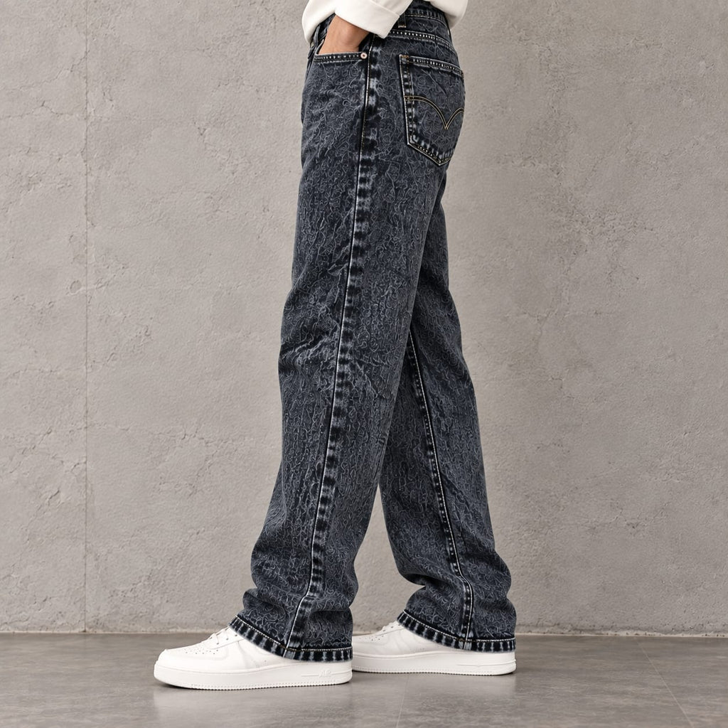 Vintage Acid Wash Charcoal Denim