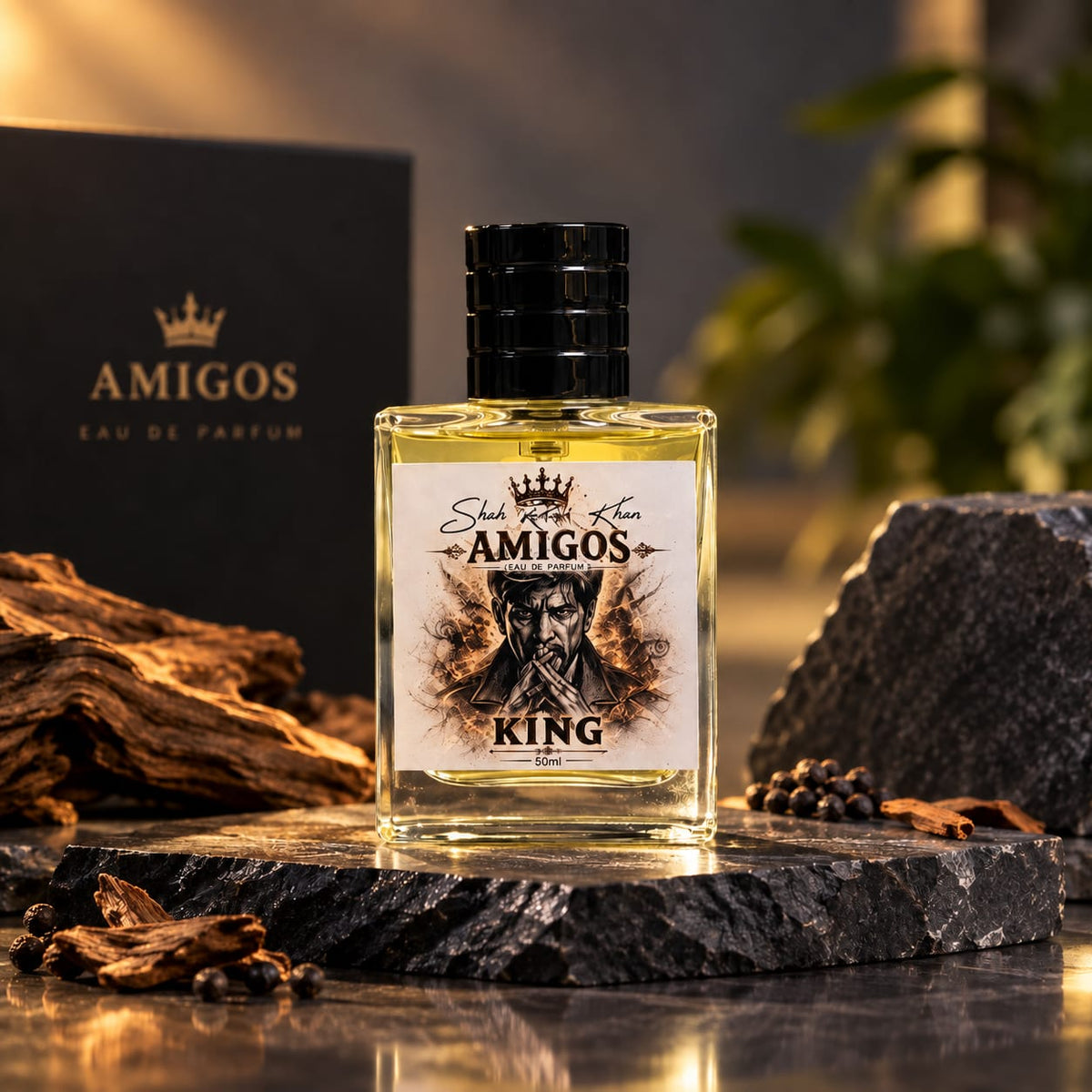 AMIGOS Shah Rukh Khan KING Eau De Parfum for Men (50ml)