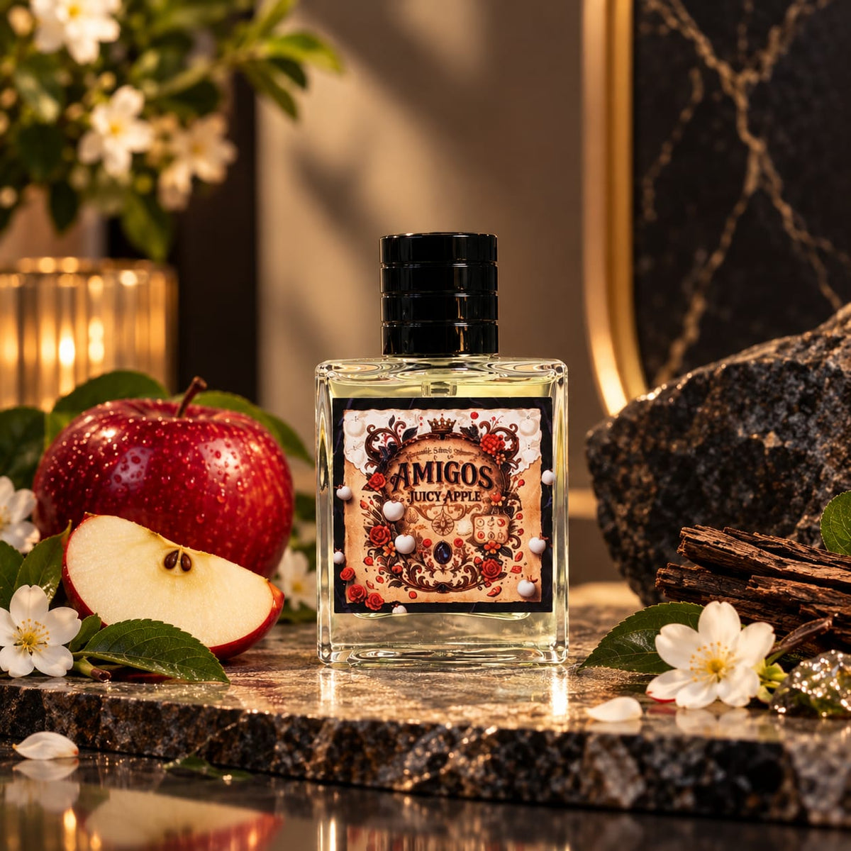 AMIGOS Juicy Apple Eau de Parfum – Long-Lasting Fruity Fresh Perfume Spray for Women – 50ml